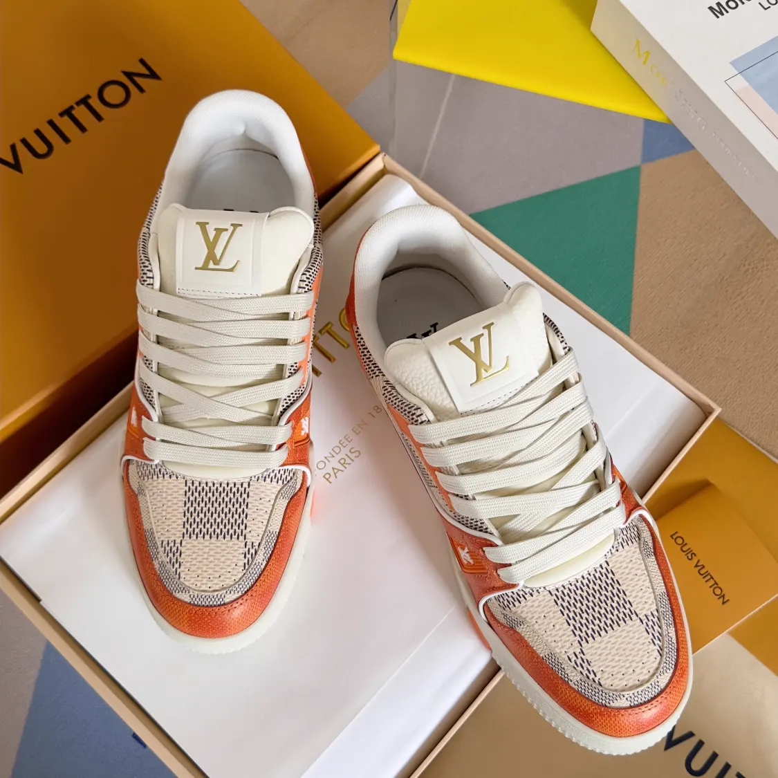 Louis Vuiton 2024SS LV Trainer Basketball Shoes image 1