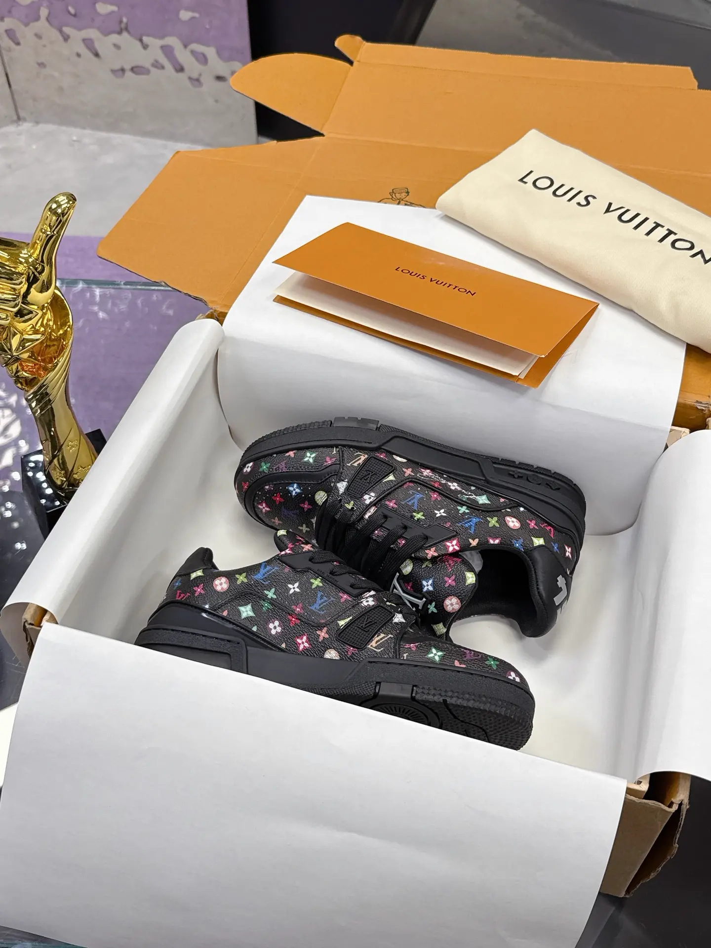Louis Vuitton x Takashi Murakami LV Trainer Sneakers image 1