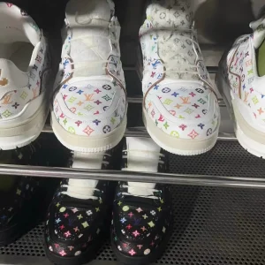 LV x Murakami White Multicolor Shoes image 1