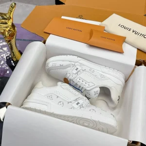LV Trainer Maxi Monogram Denim Sneakers image 1