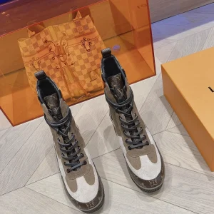 Classic LV High-Heel Martin Boots image 1