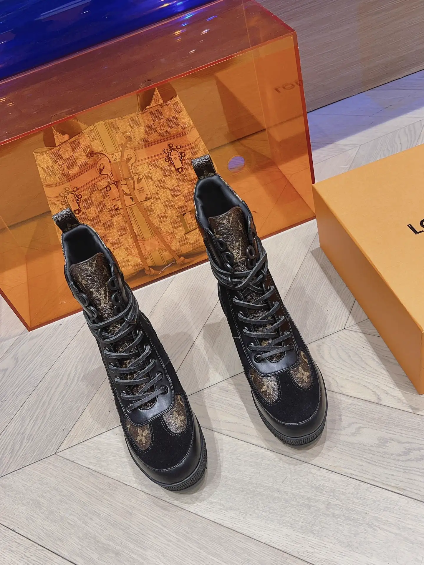 Classic High-Heel Martin Boots image 1