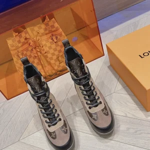 Classic High-Heel Martin Boots with Chunky Heel image 1