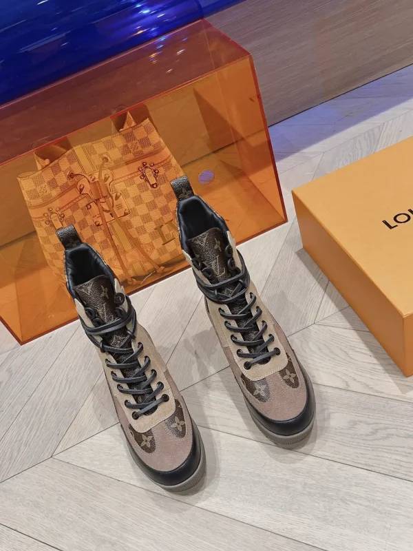 Classic High-Heel Martin Boots with Chunky Heel image 1