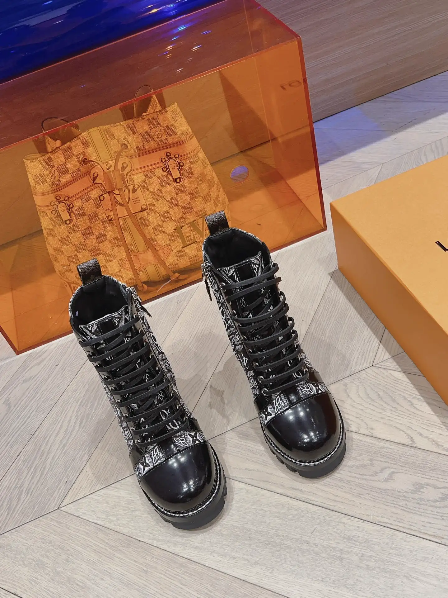 Women's High-Heel Monogram Boots image 1