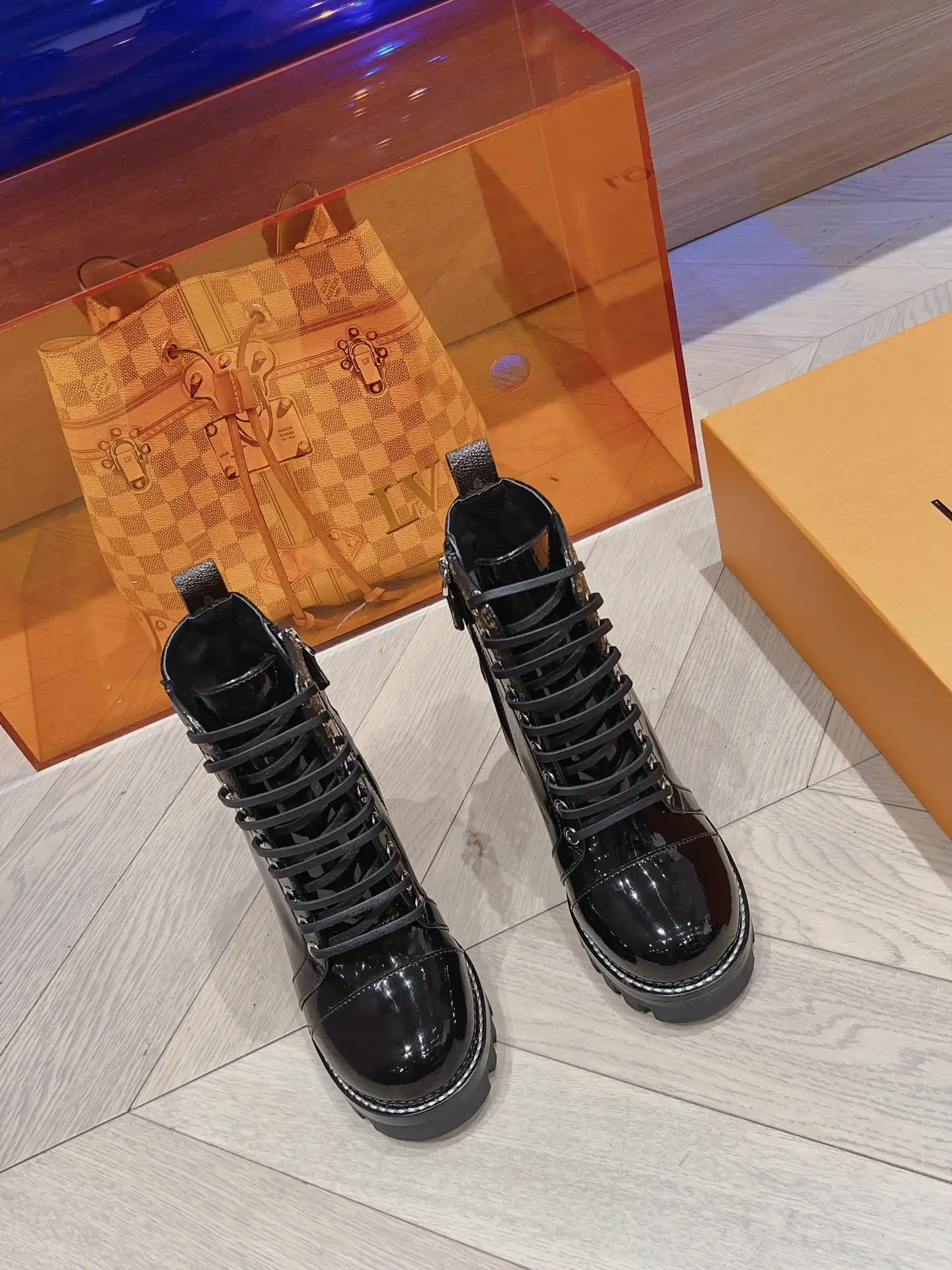 Women's L Brand Genuine Leather High-Heel Boots image 1
