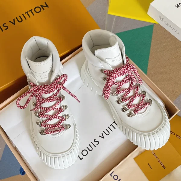 Ruby Monogram Lace-Up Platform Ankle Boots image 1