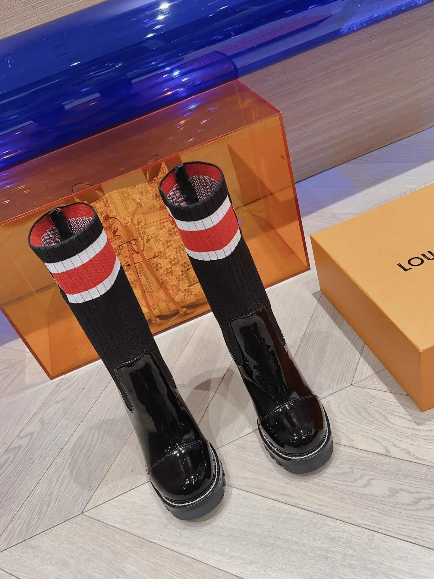Louis Vuitton Autumn/Winter High-Heel Sock Boots image 1