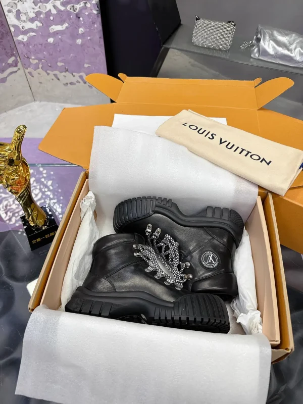 Louis Vuitton Ruby Monogram Canvas Ankle Boots image 1