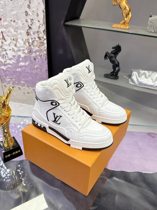 LV 2025 Runway Milan Men's High-Top Trainer image 1