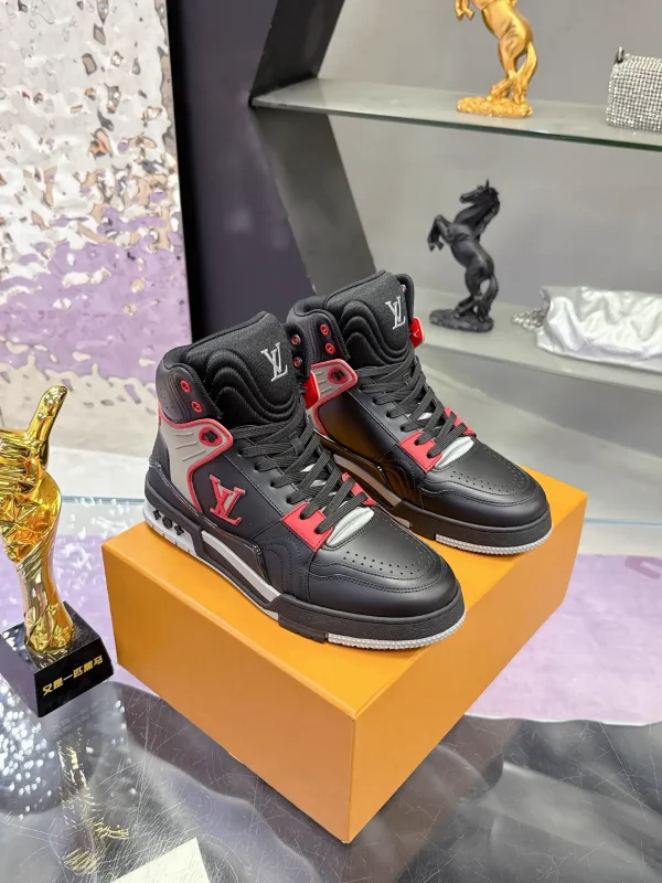 Men's LV Trainer High-Top Sneaker image 1