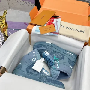 LV 2025 Runway Milan Men's High-Top Trainer image 1