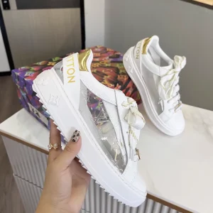 Louis Vuitton Time Out Calf Leather Sneaker with Transparent Monogram Upper image 1