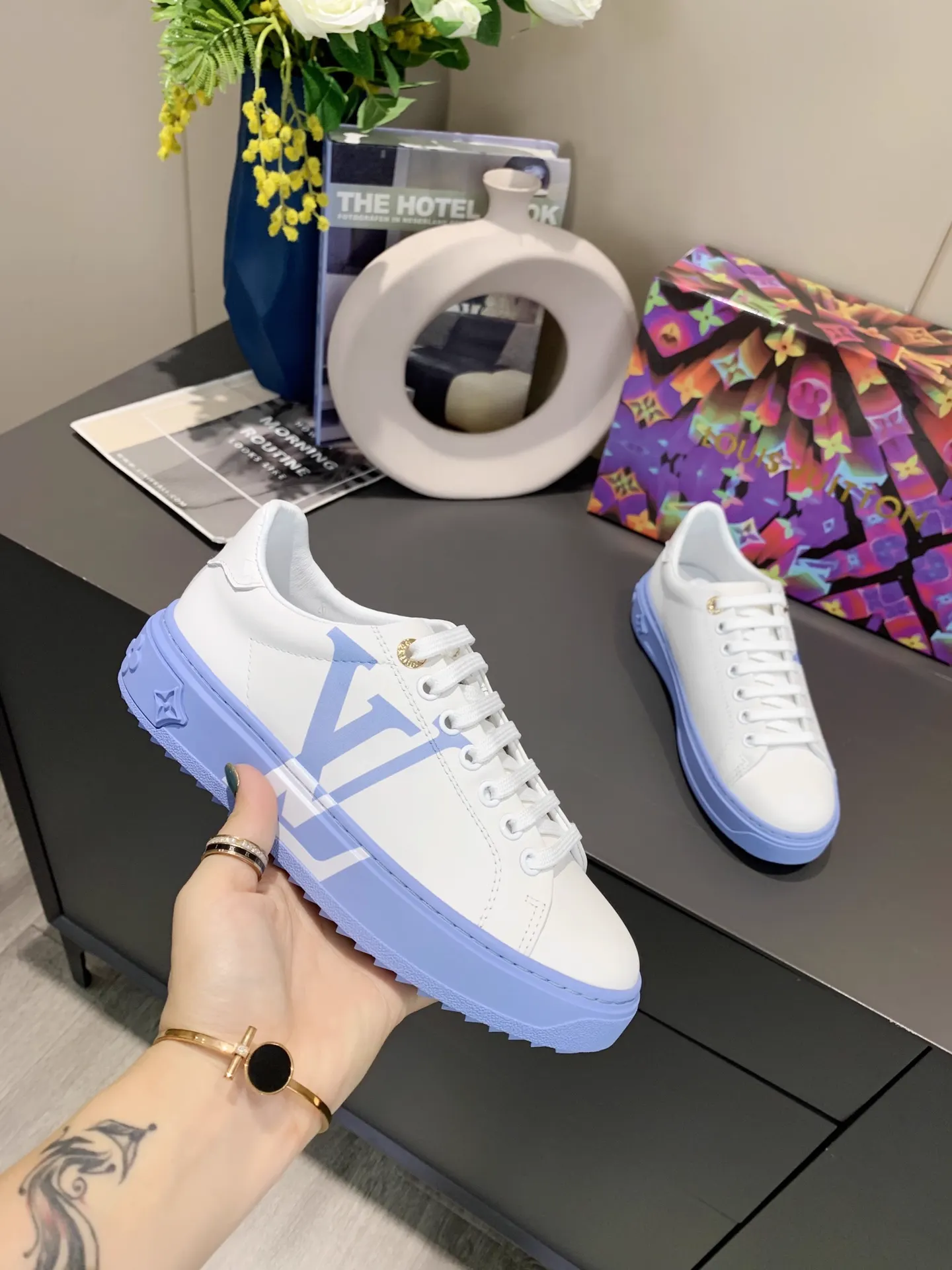 Time Out LV Sneakers in Calf Leather image 1