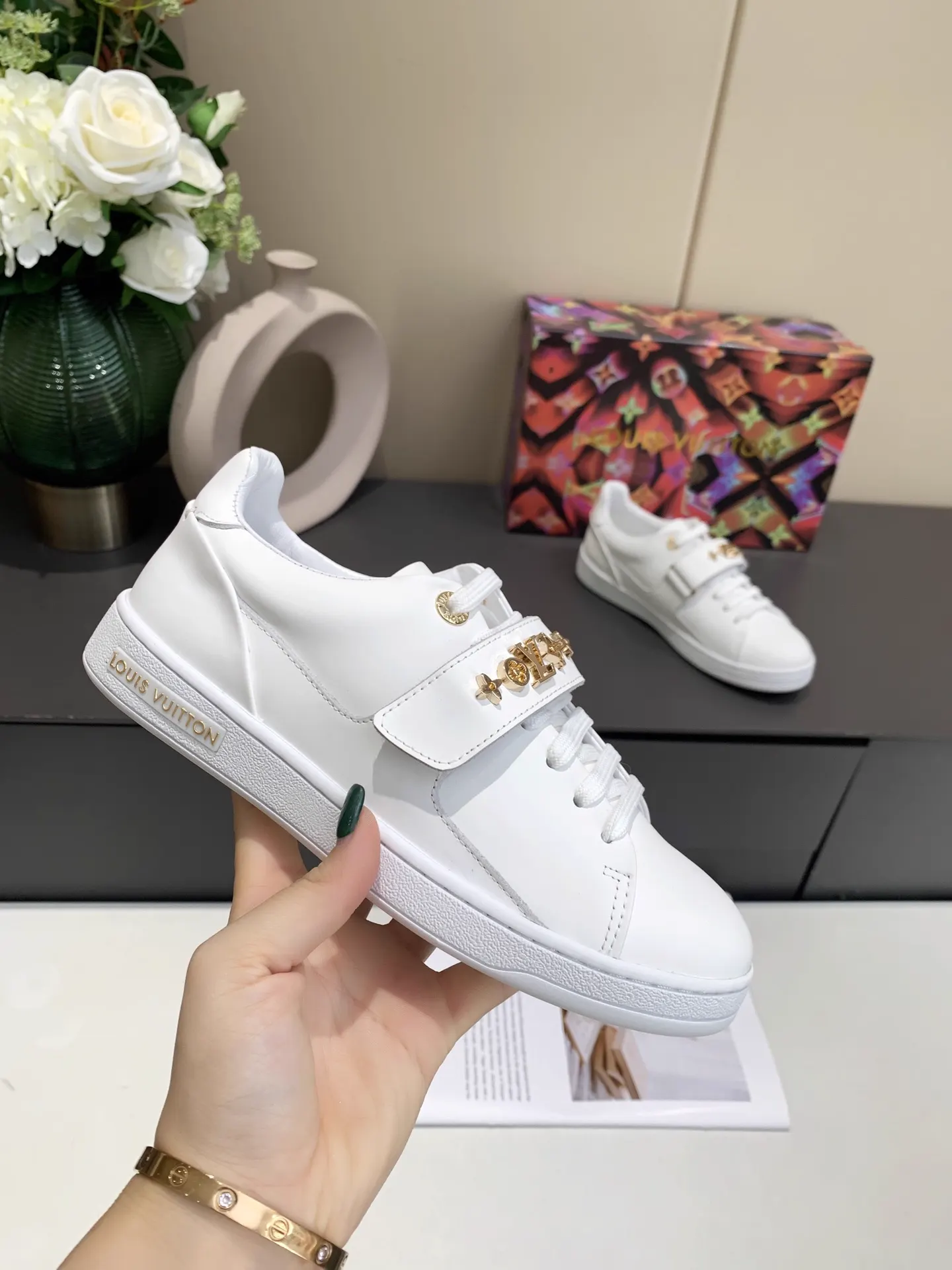 LV Frontrow Sneakers in Smooth Calfskin image 1