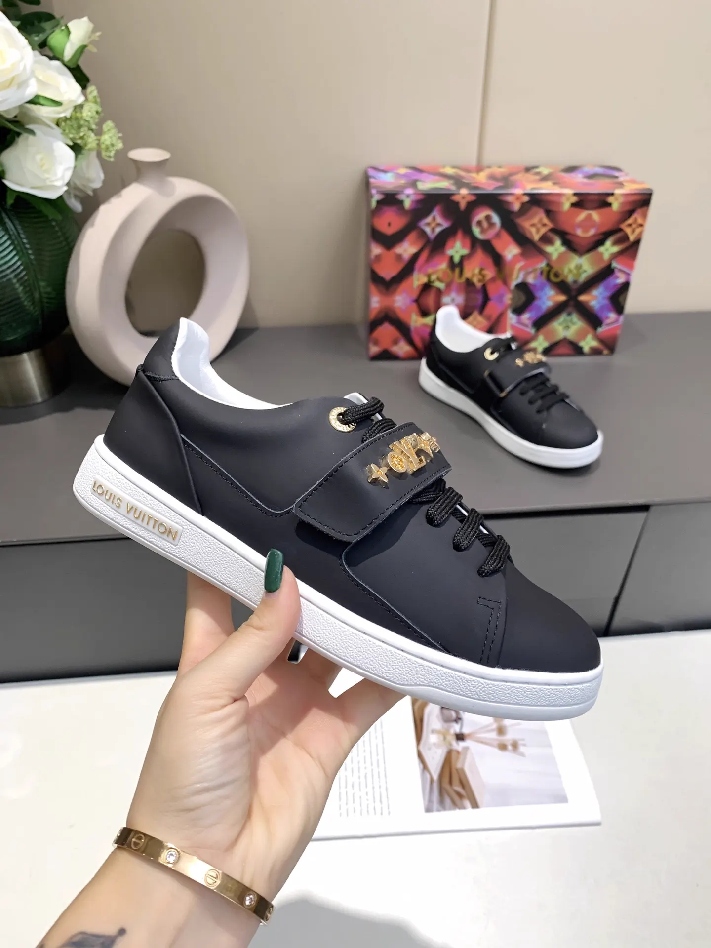 Louis Vuitton Frontrow Sneaker in Silky Calfskin image 1