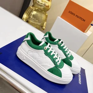 Louis Vuitton Time Out Sneaker in Calfskin Leather with Monogram Trim image 1