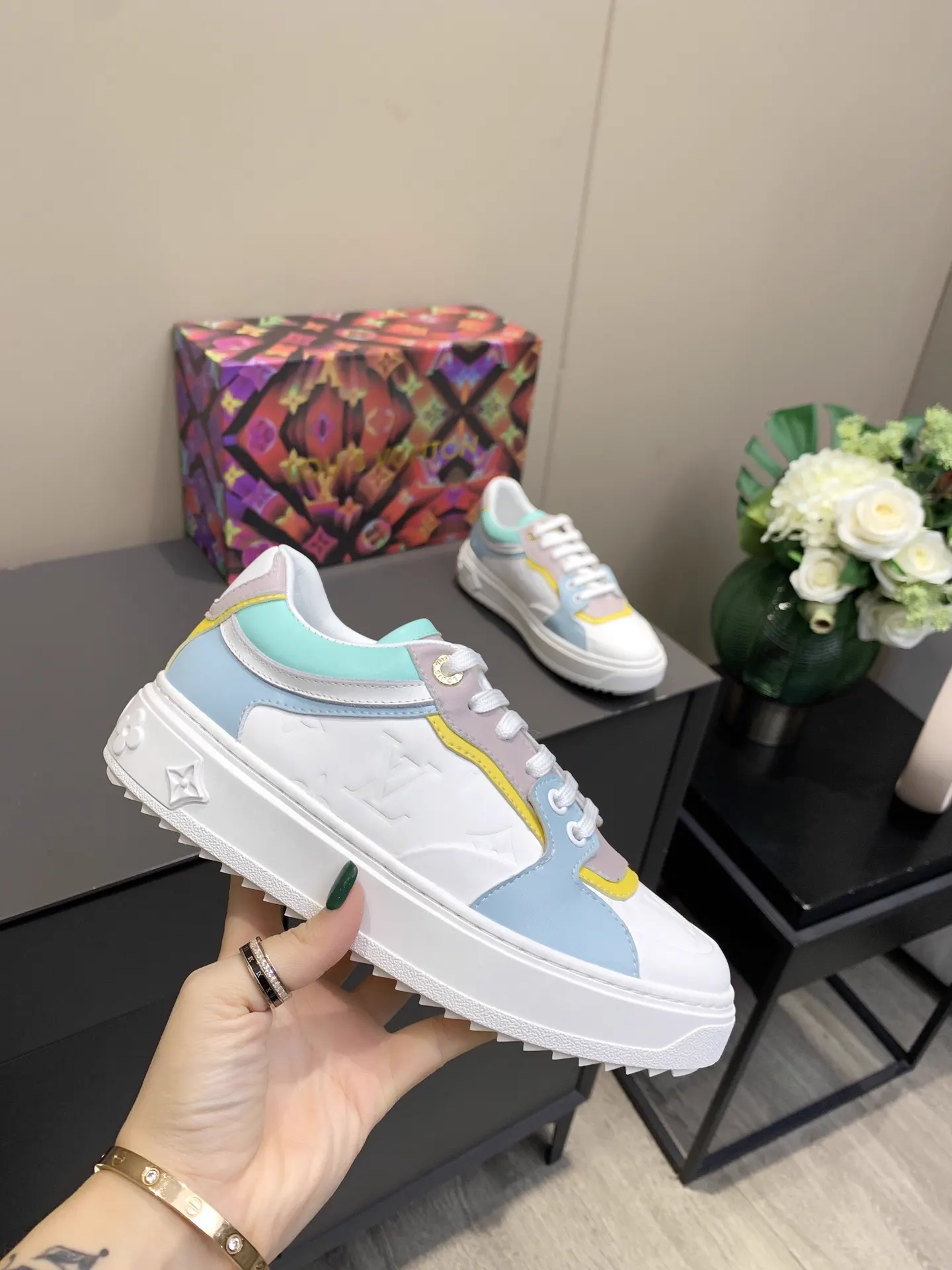Time Out LV Sneakers in Understated Retro Style image 1