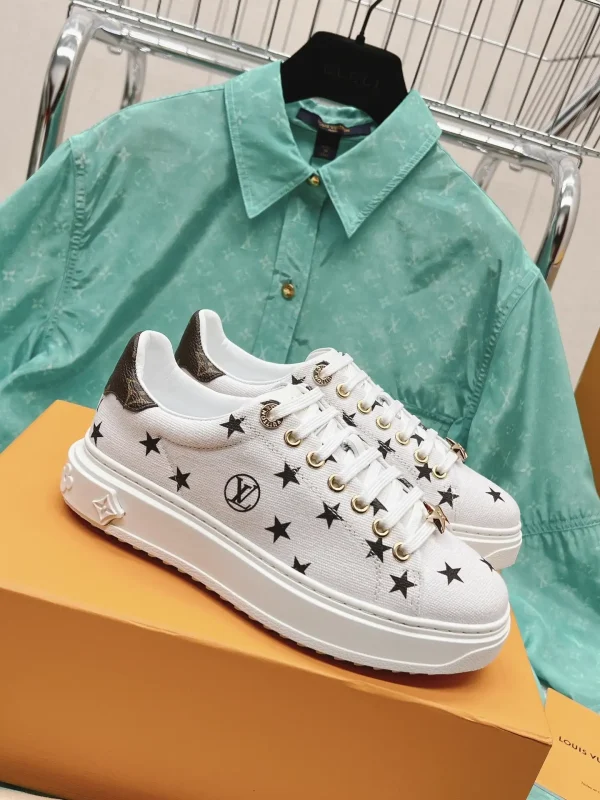 Louis Vuitton x Yayoi Kusama Time Out Classic White Sneakers image 1