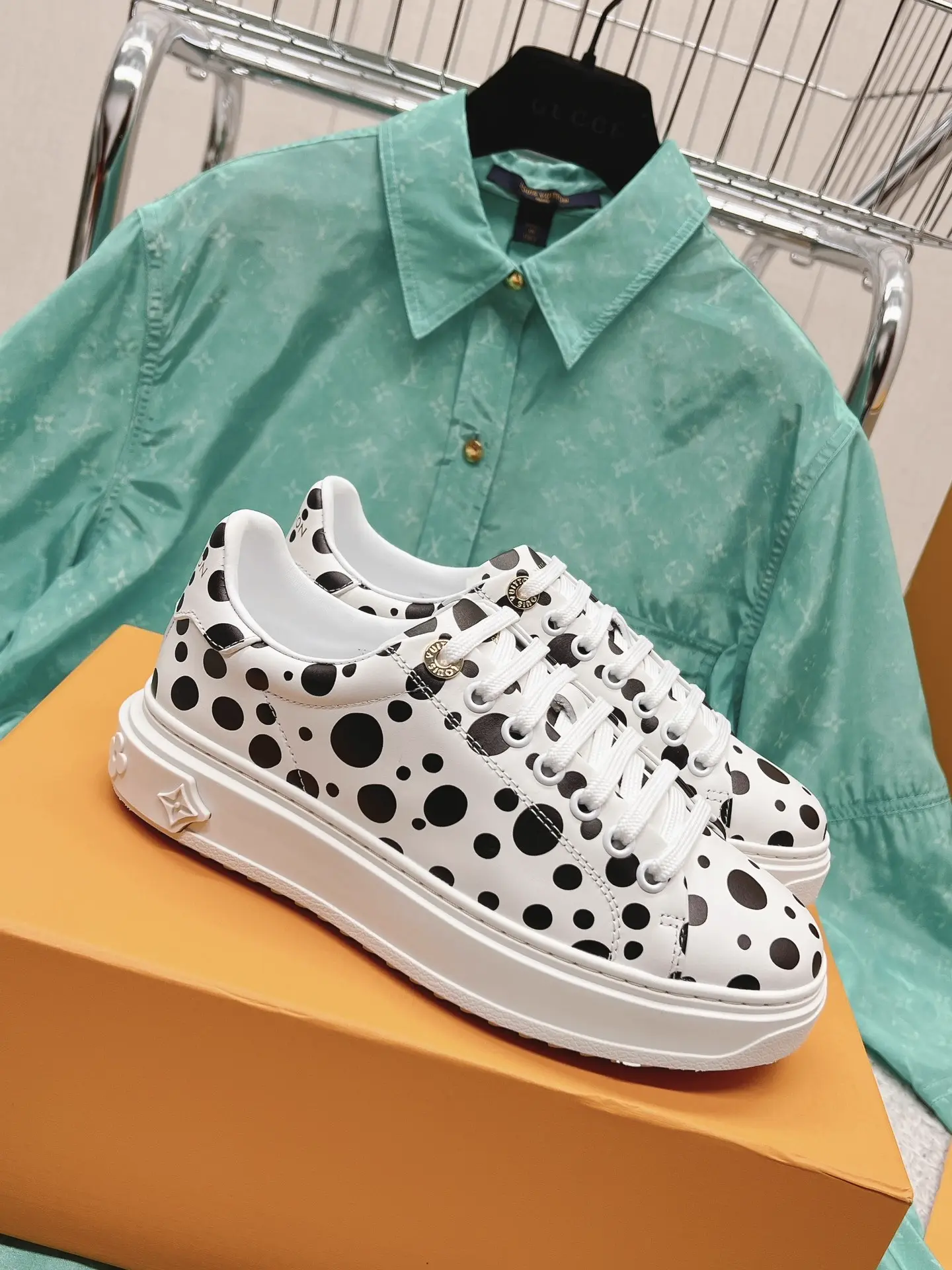 Louis Vuitton LV x Yayoi Kusama Time Out Polka Dot Sneakers image 1