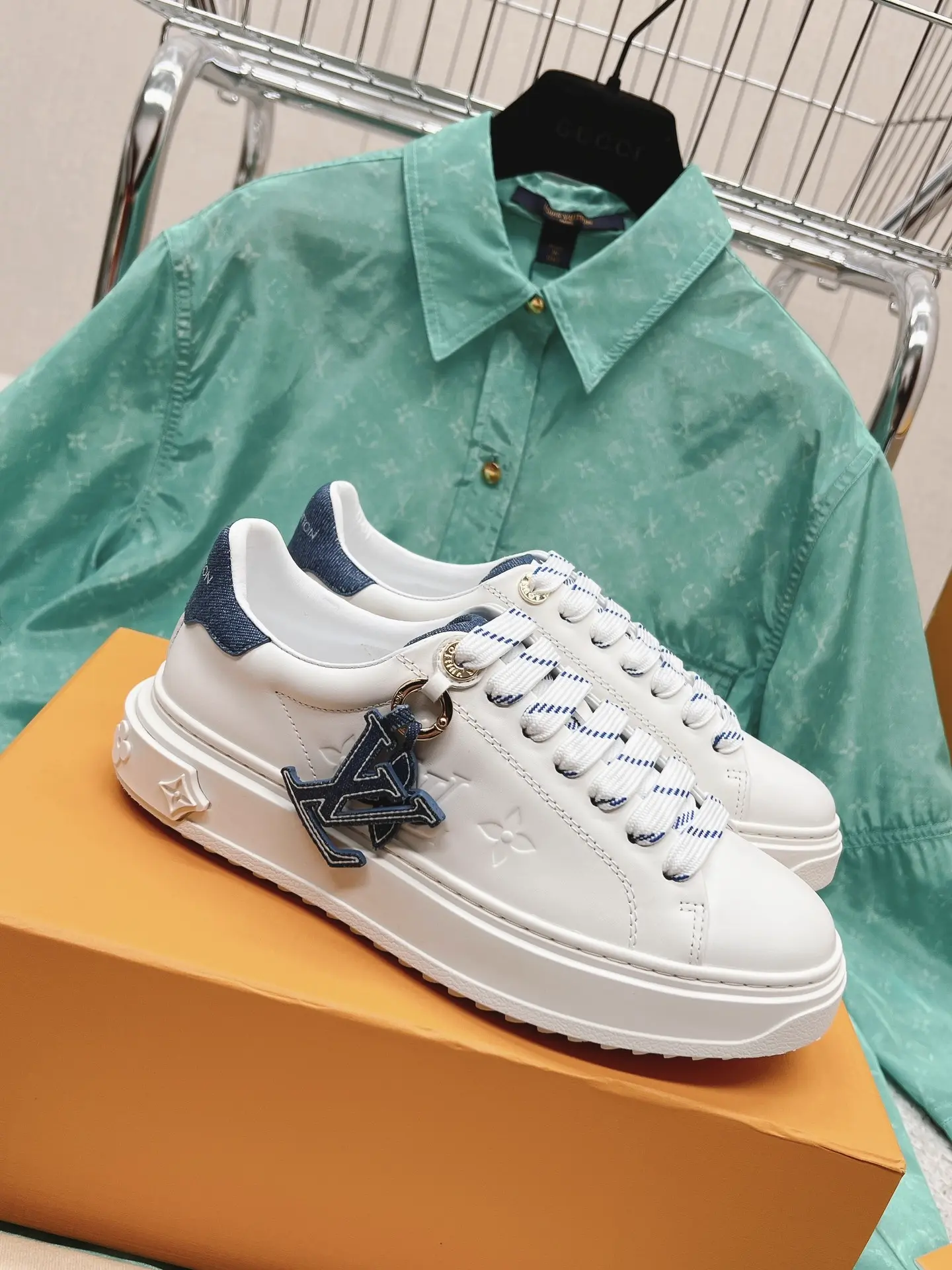 Louis Vuitton x Yayoi Kusama Classic White Polka Dot Sneakers image 1