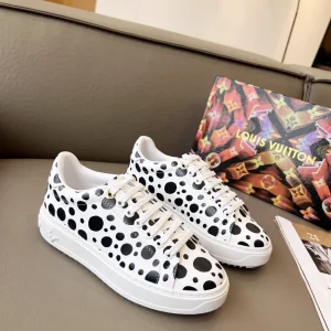 Louis Vuitton x Yayoi Kusama Time Out White Sneakers image 1
