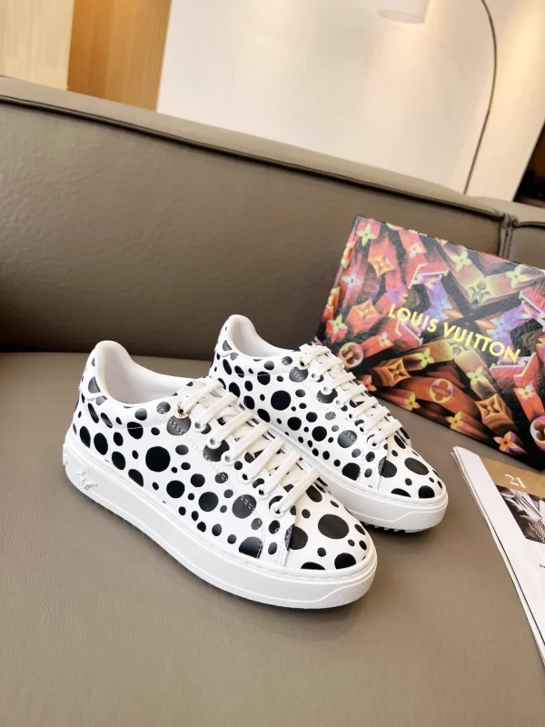 Louis Vuitton x Yayoi Kusama Time Out White Sneakers image 1