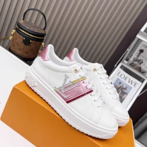 Louis Vuitton Calf Leather Sneaker with Graphic Stripes image 1
