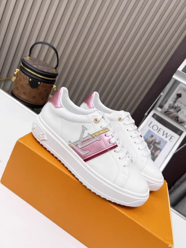 Louis Vuitton Calf Leather Sneaker with Graphic Stripes image 1