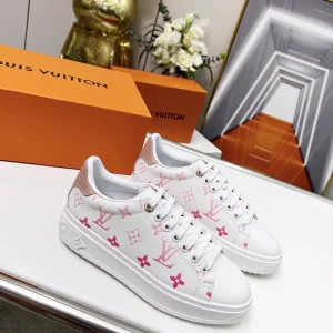Louis Vuitton Time Out White Leather Sneakers image 1