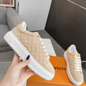 Louis Vuitton Time Out Sneakers with Velvet-like Paneling image 1