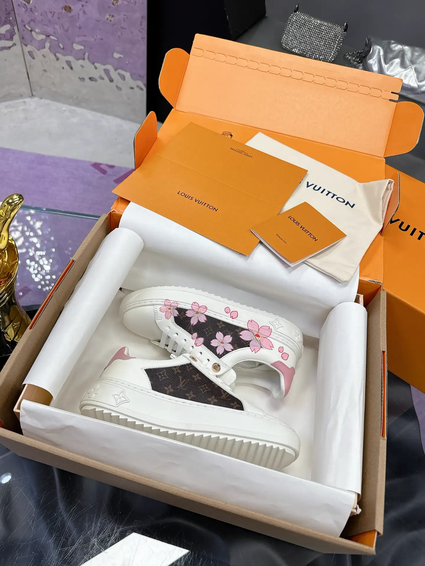 LV Time Out White Sneakers image 1