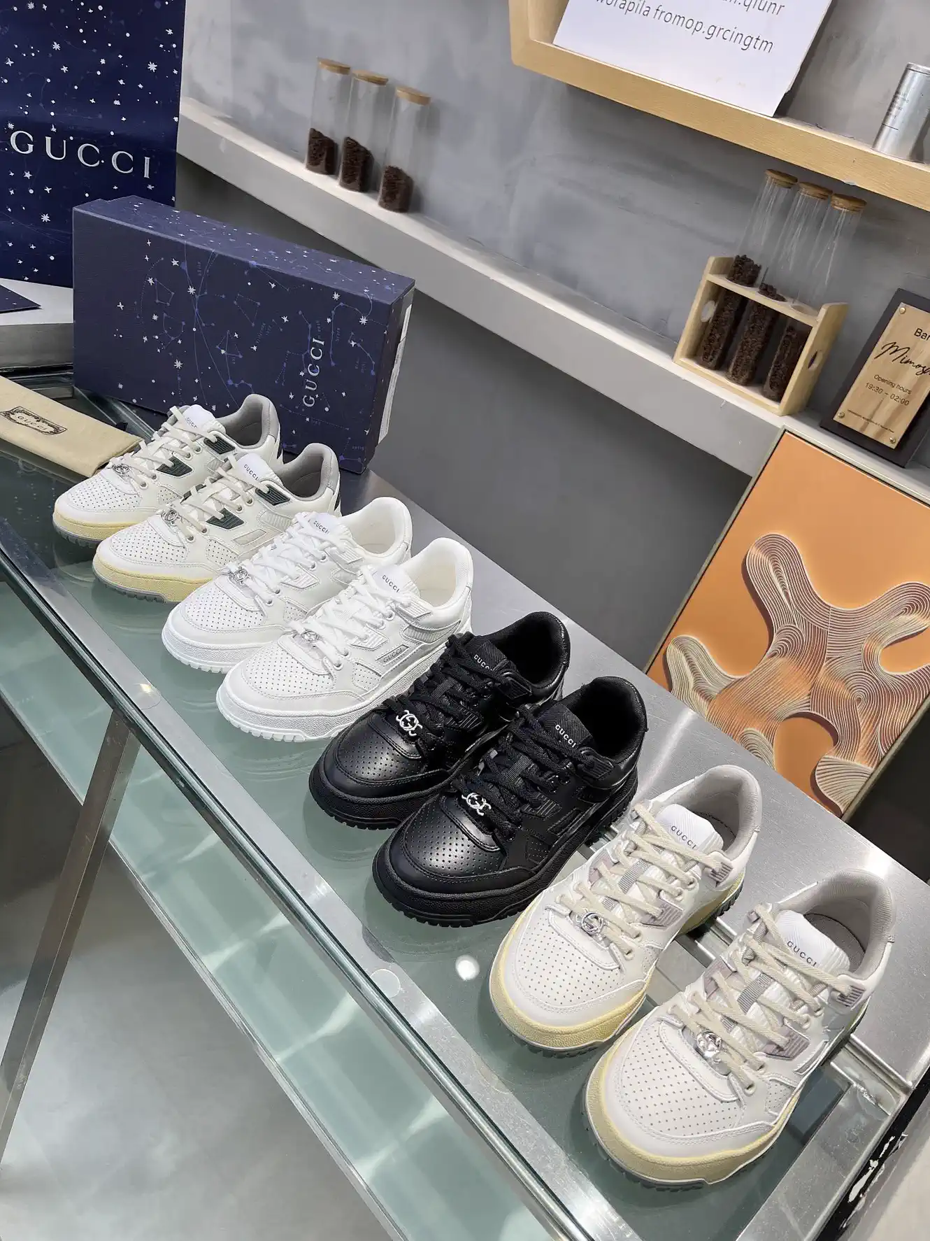 Gucci 2023 Winter Distressed Casual Sneakers image 1