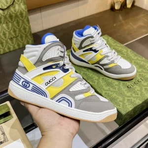 Gucci Basket High-Top Casual Sneakers image 1