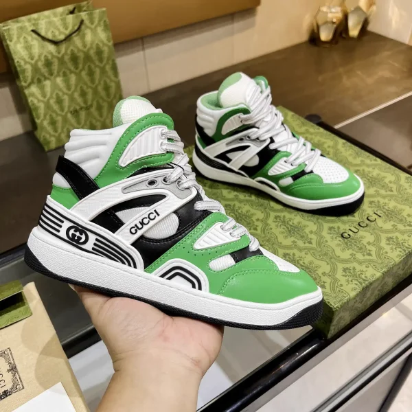 Gucci Basket High-Top Casual Sneakers image 1