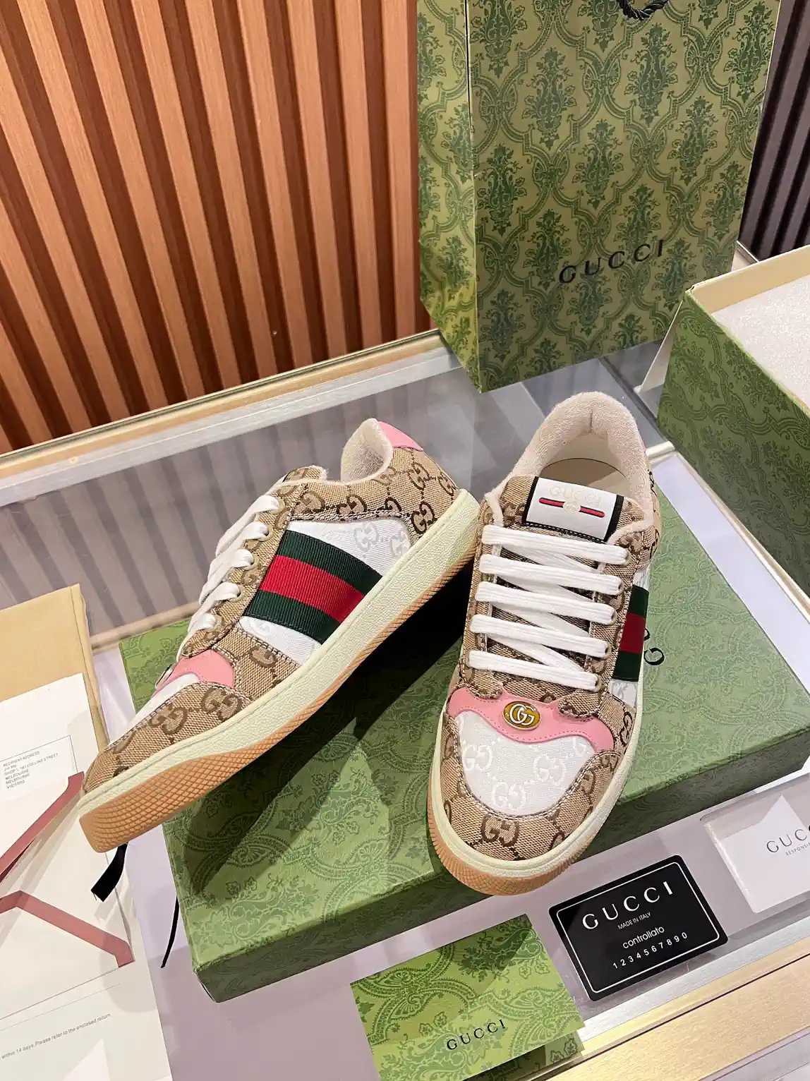 Gucci Women's Distressed Casual Sneakers image 1