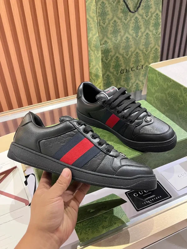Gucci Women's Vintage Distressed Low-Top Casual Sneakers image 1