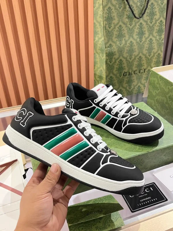 Gucci Low-Top Sneakers with Web Stripe Detail image 1