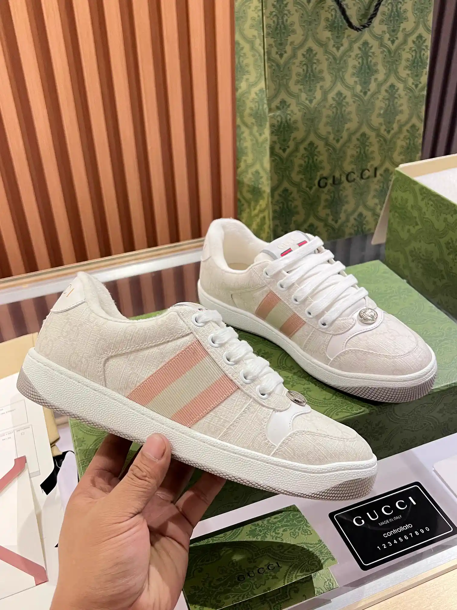 Gucci Women's Distressed Casual Sneakers image 1