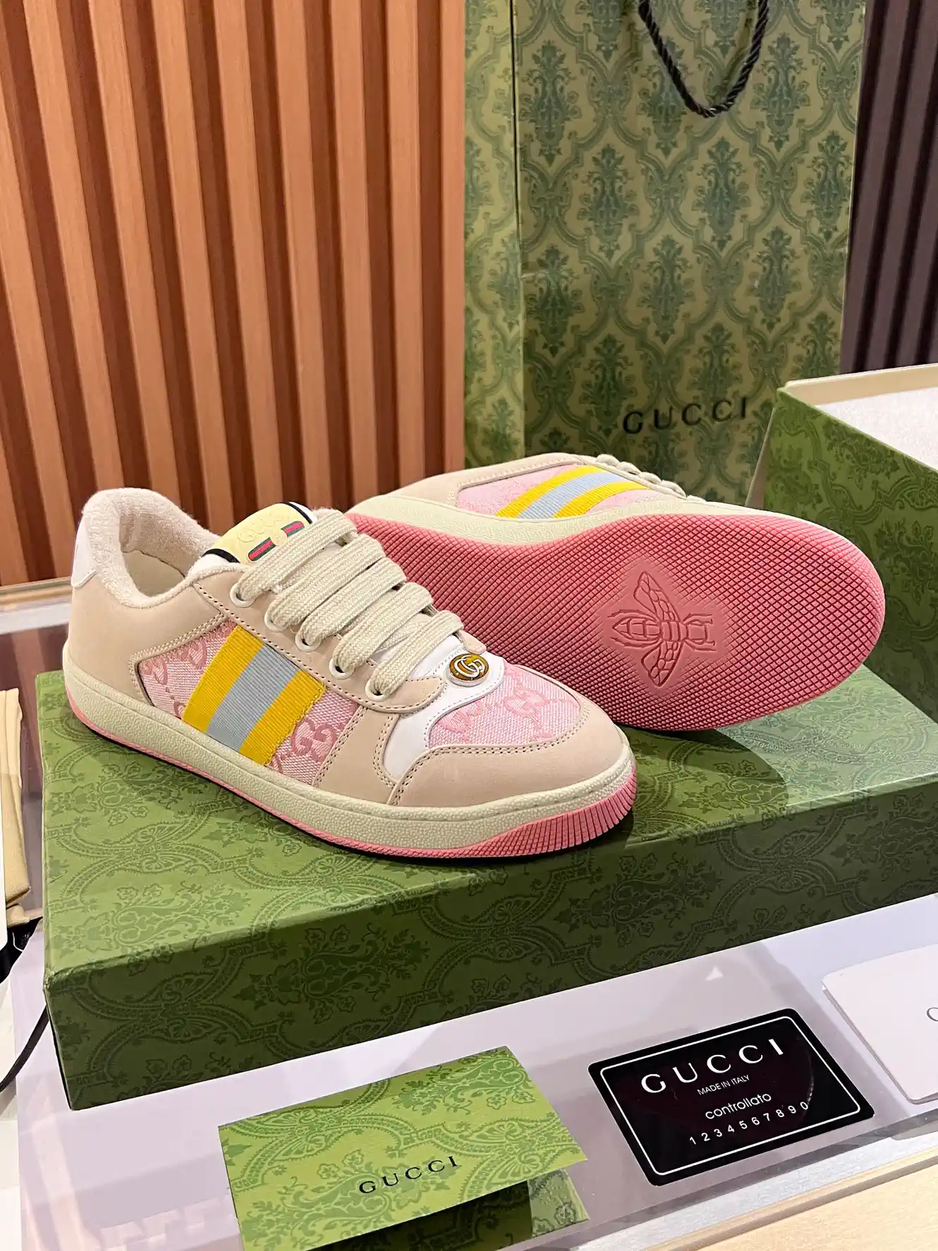 Gucci Women's Distressed Casual Sneakers image 1
