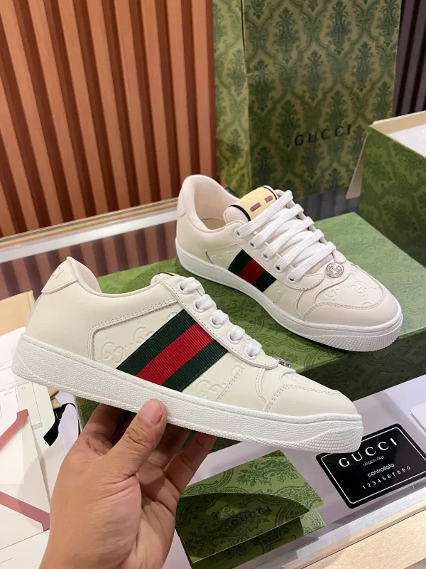 Gucci Women's Vintage Distressed Low-Top Casual Sneakers image 1