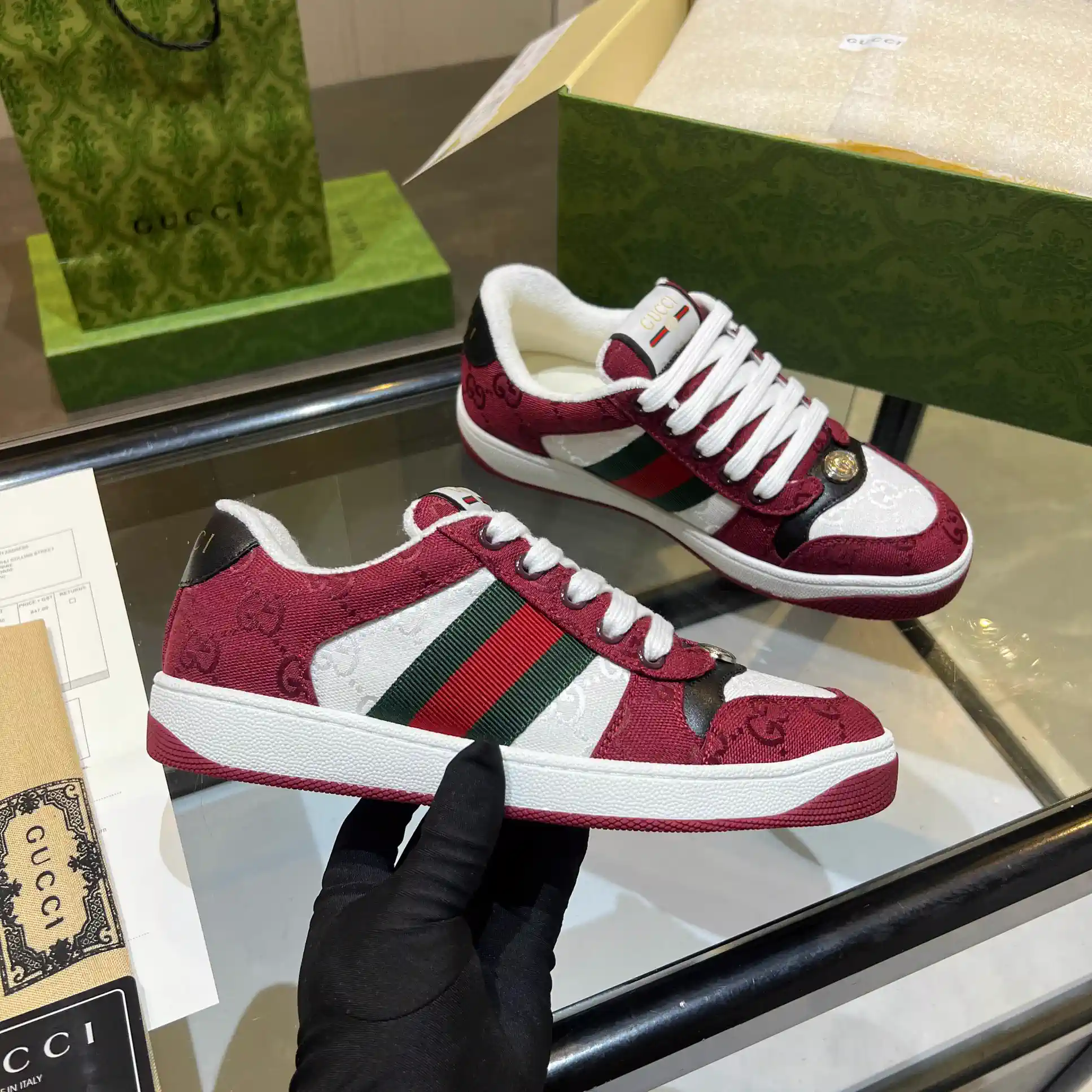 Gucci Women's Distressed Casual Sneakers image 1