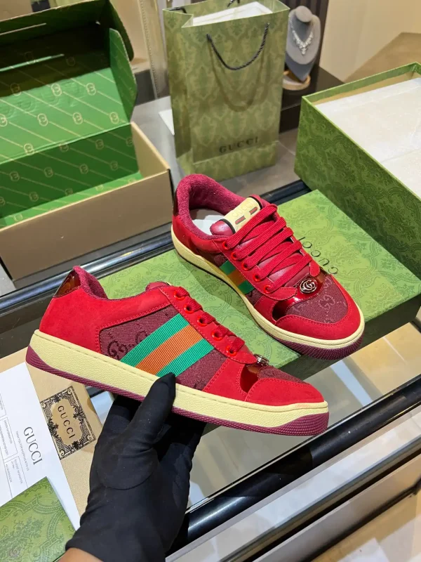 Gucci Distressed Low-Top Sneakers image 1