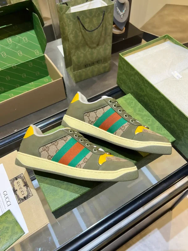 Gucci Vintage Distressed Sneakers image 1