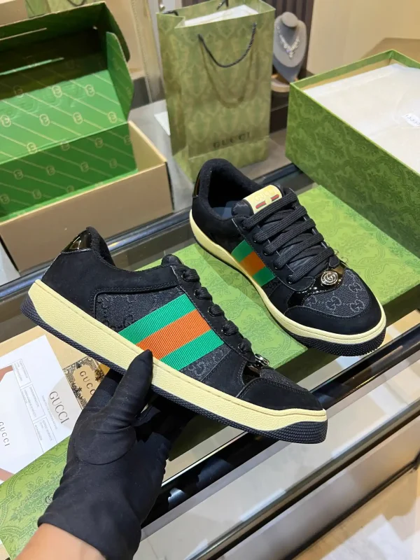 Gucci Vintage Distressed Sneakers image 1