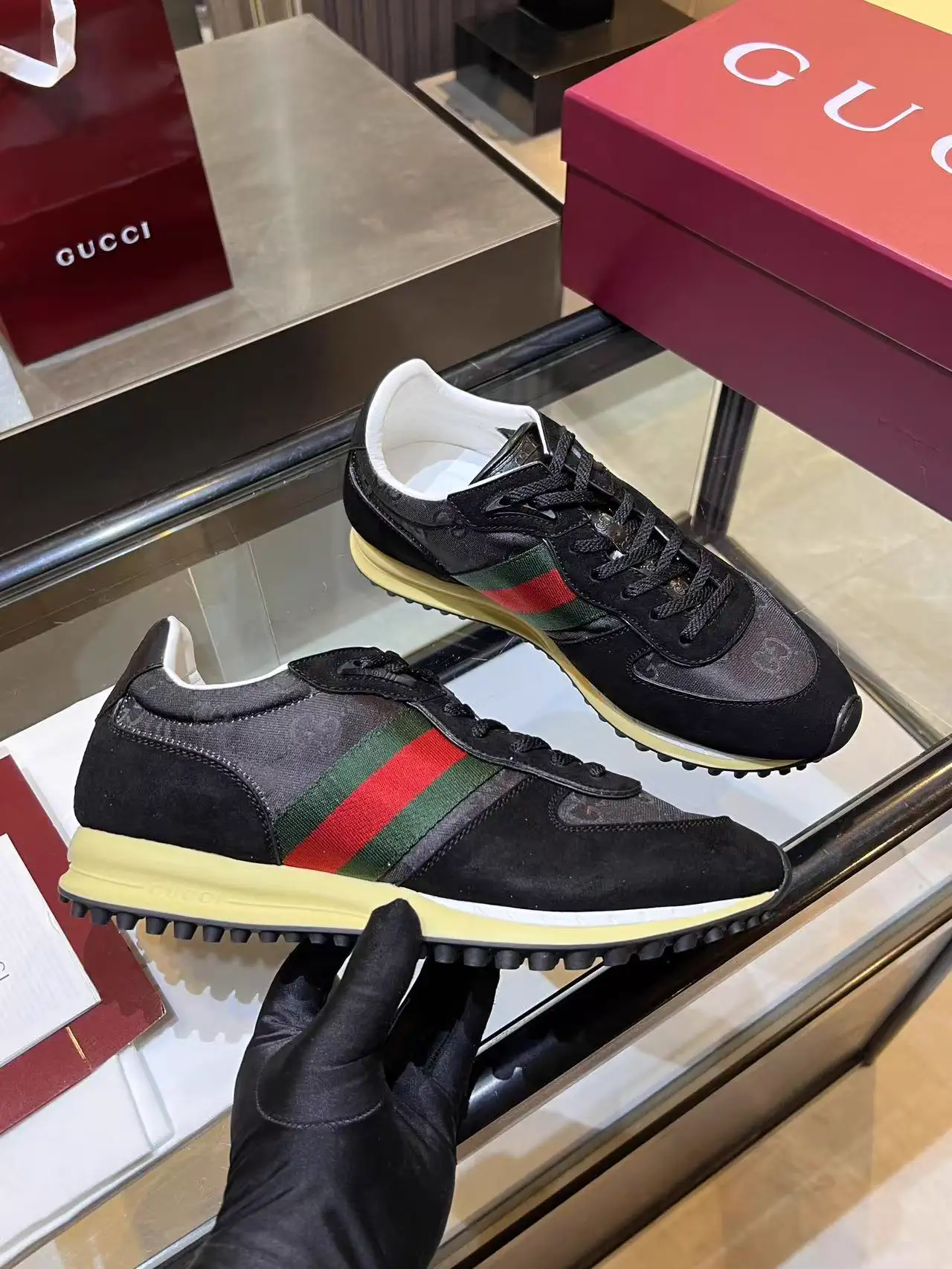 Gucci Re-Motion Series Men's Thick Sole Casual Sneakers image 1
