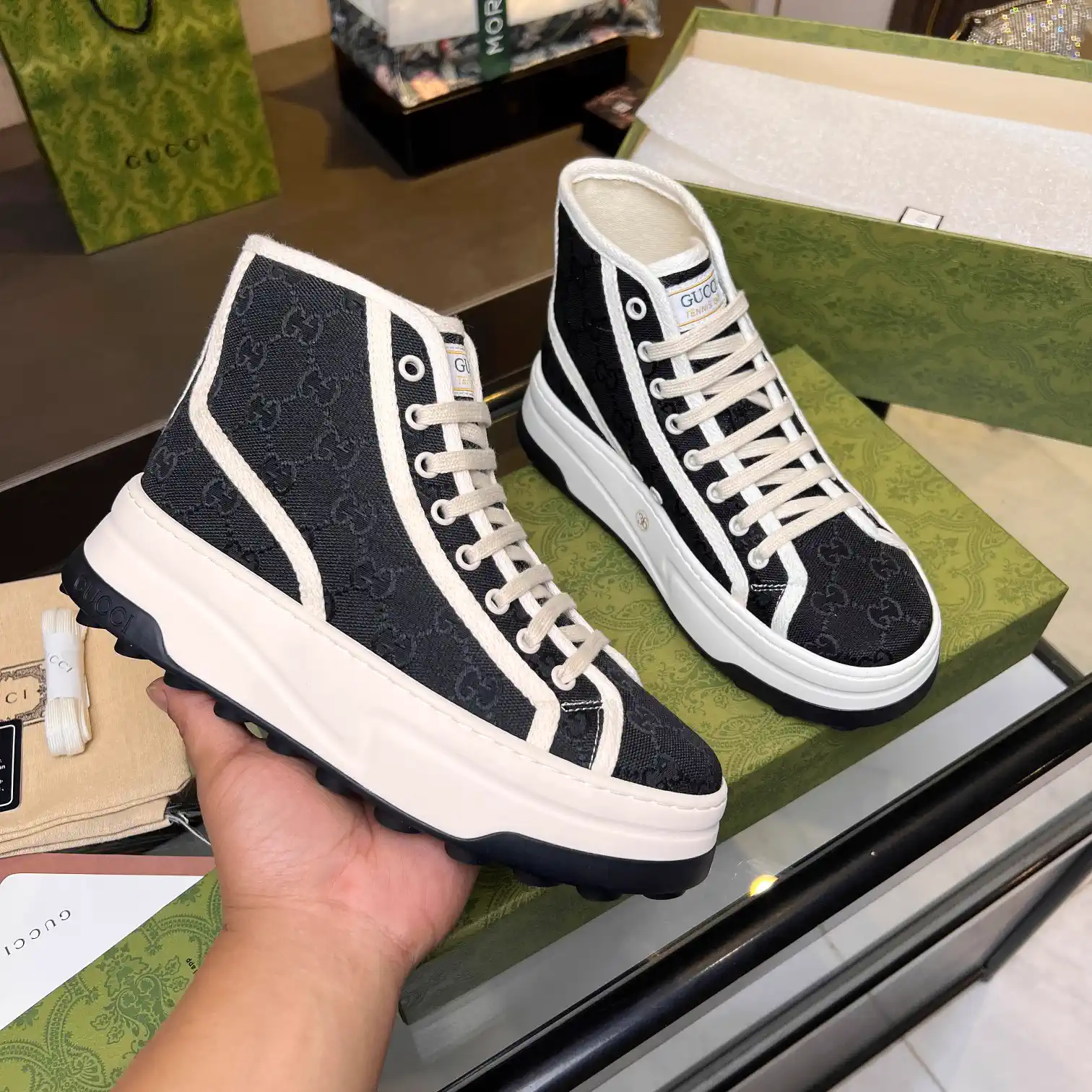 Gucci High-Top Casual Sneakers image 1