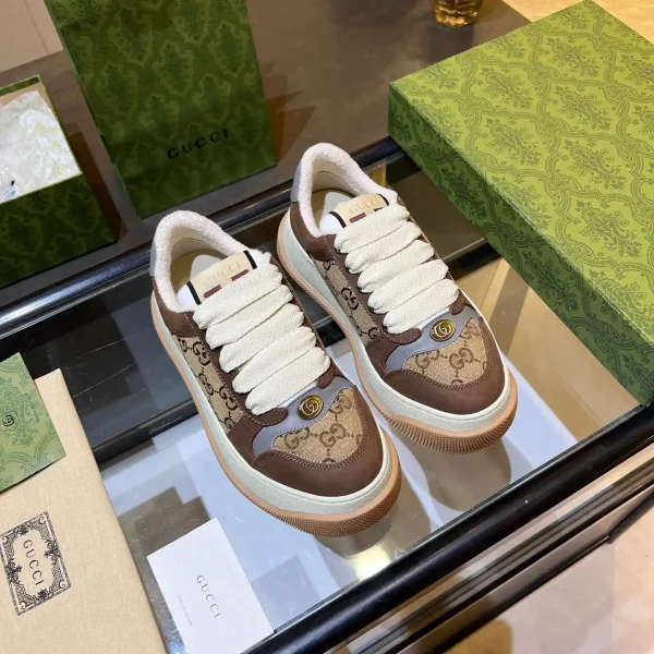 GG Canvas Sneakers with Leather Details image 1