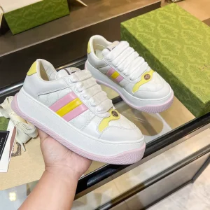 Gucci GG Canvas Platform Sneakers with Leather Details image 1