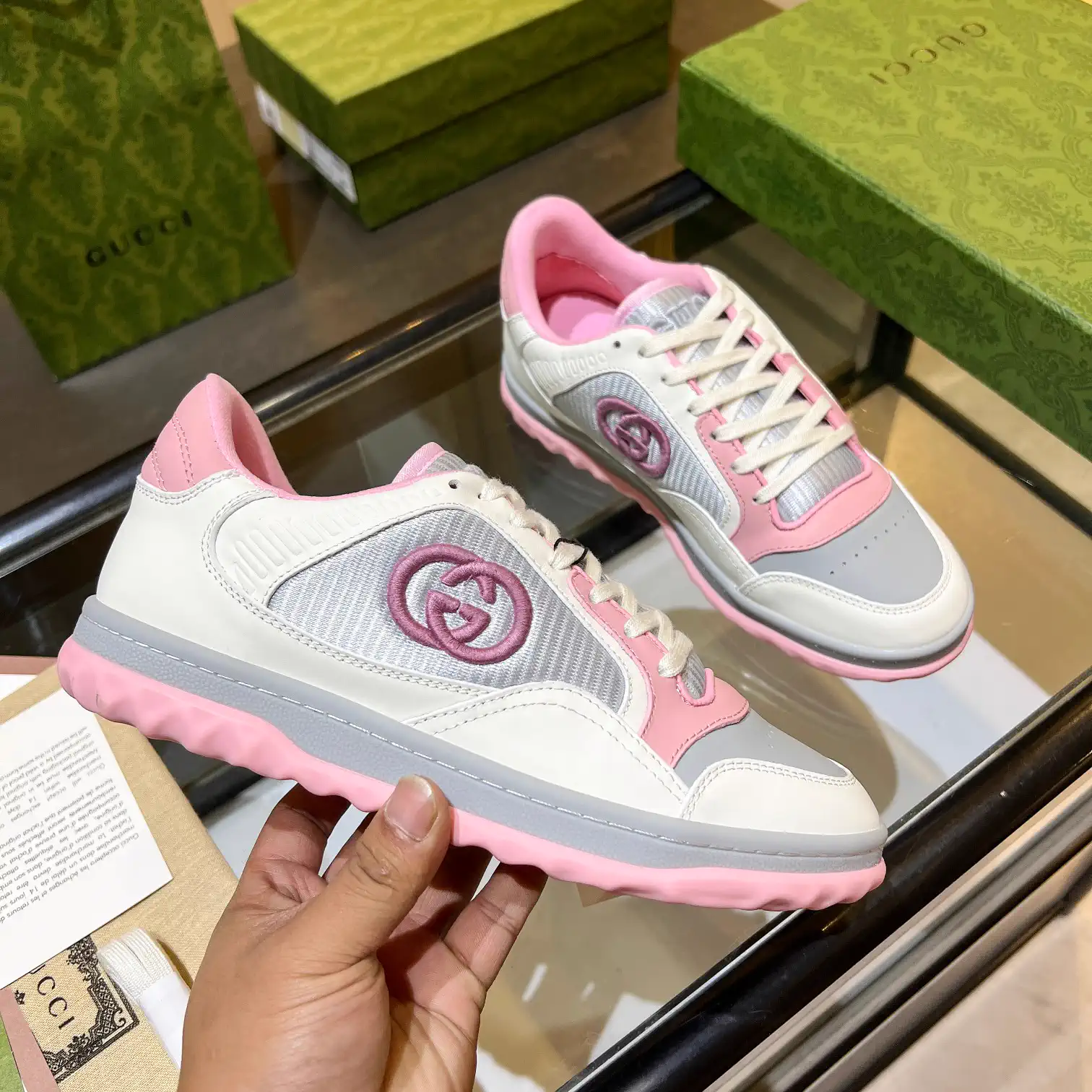 Women's Casual Sneakers with Interlocking G Logo image 1